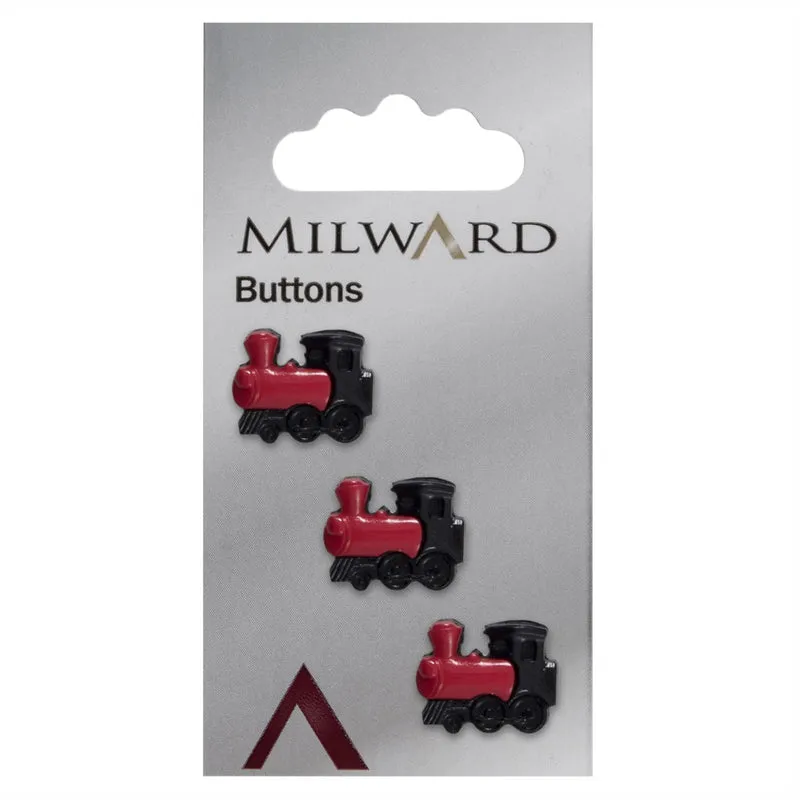 Milward Knoop Trein Zwart/Rood 17mm (3 stuks)