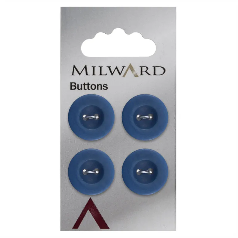 Milward Knoop Donkerblauw Mat 17mm (4 stuks)