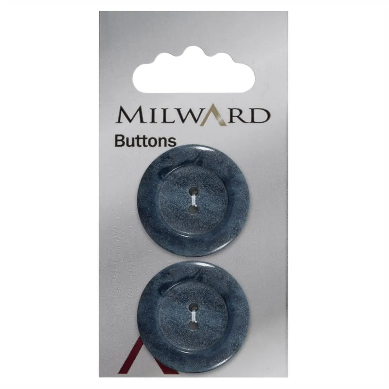 Milward Knoop met Rand Donkerblauw 27mm (2 stuks)