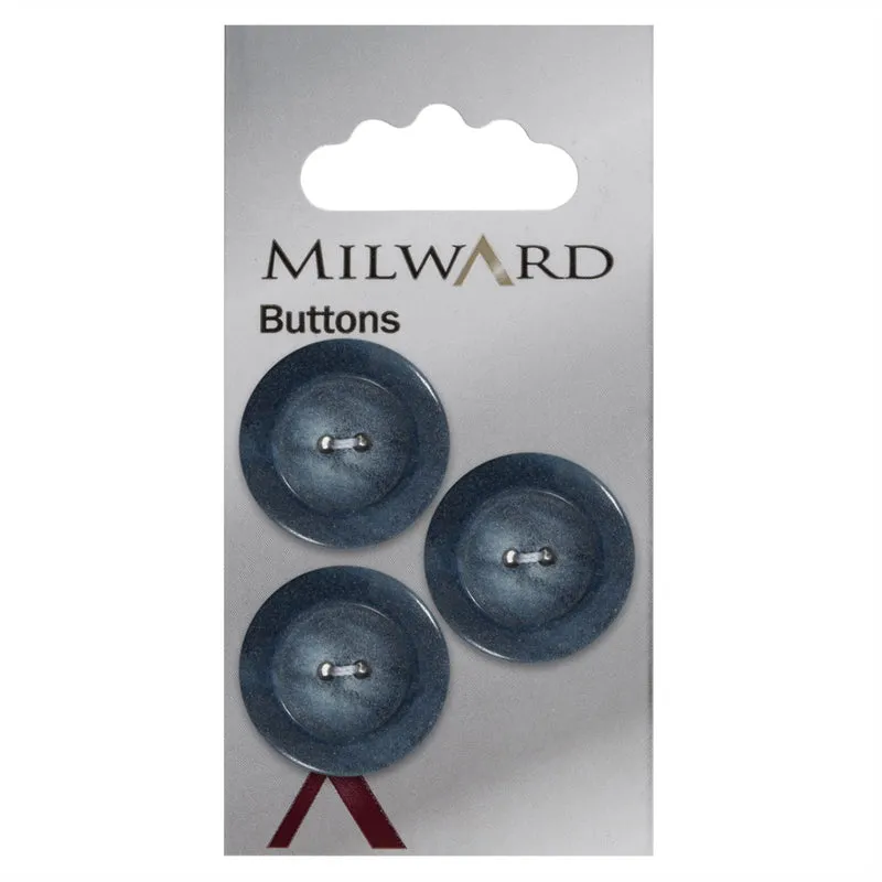 Milward Knoop met Rand Donkerblauw 22mm (3 stuks)