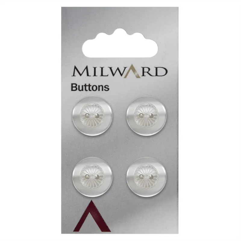 Milward Parlemoer Knoop met Bloemenwerkje 16mm (4 stuks)