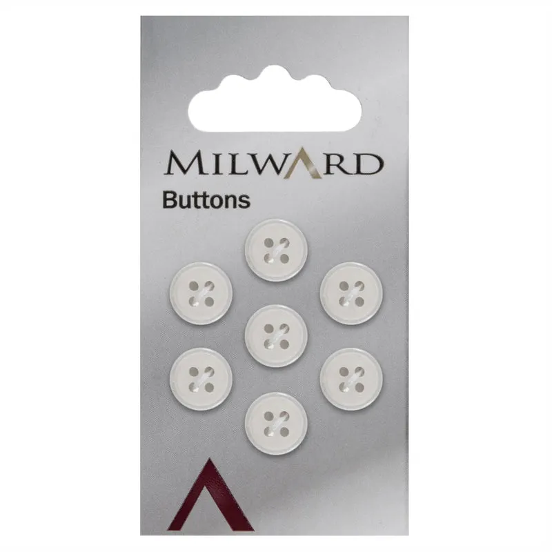 Milward Knoop Wit 11mm (7 stuks)