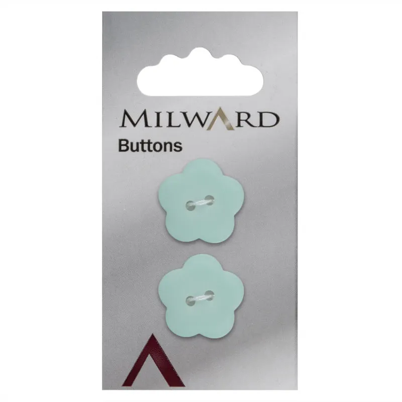 Milward Knoop Bloem Lichtgroen 20mm (2 stuks)