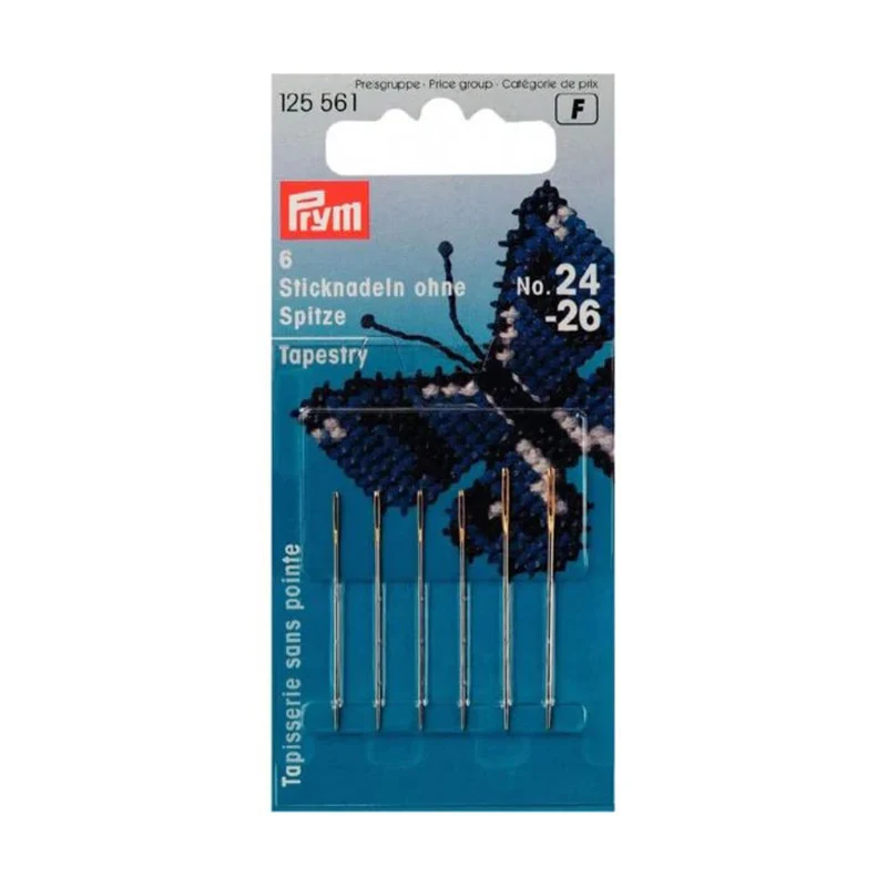 Prym Borduurnaalden Zonder Punt Staal No. 24-26