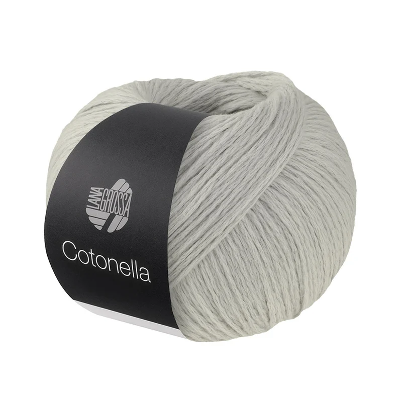 Lana Grossa Cotonella Uni 214 Zilvergrijs
