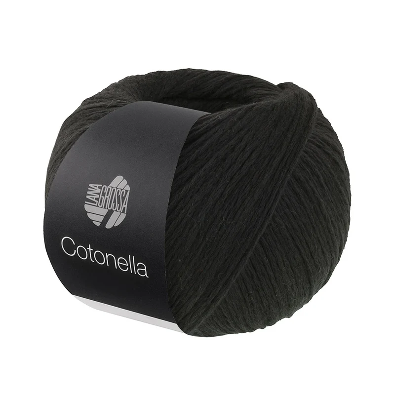 Lana Grossa Cotonella Uni 213 Zwart