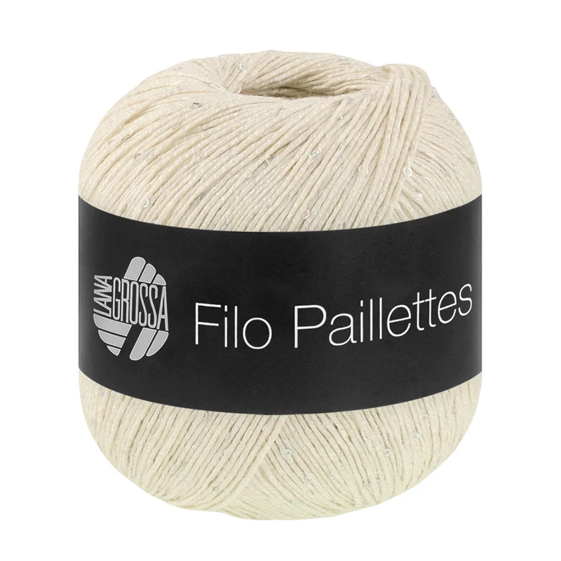 Lana Grossa Filo Paillettes 002 Crème