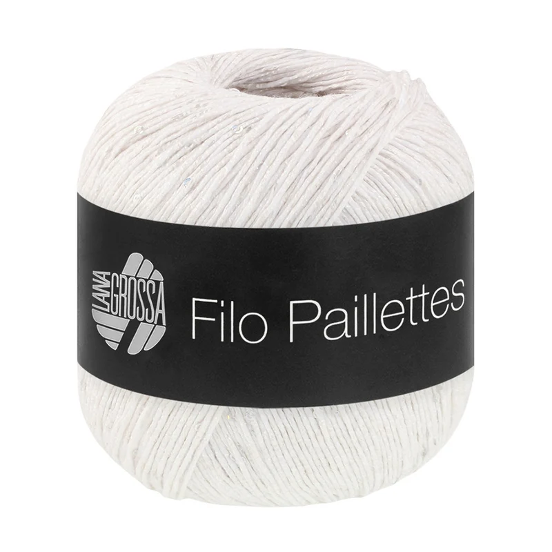 Lana Grossa Filo Paillettes 001 Wit