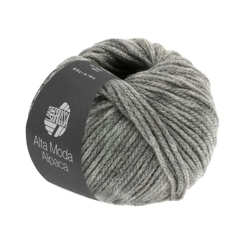 Lana Grossa Alta Moda Alpaca 0012 Lichtgrijs Gemêleerd