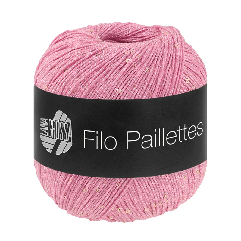 Lana Grossa Filo Paillettes 007 Roze