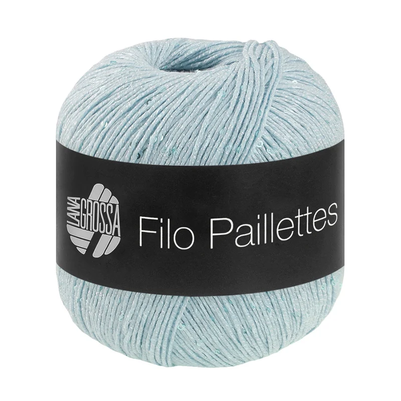Lana Grossa Filo Paillettes 009 IJsblauw