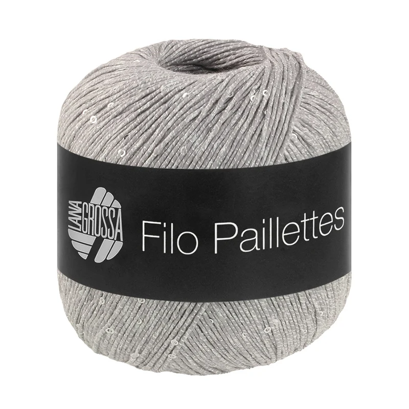 Lana Grossa Filo Paillettes 014 Lichtgrijs