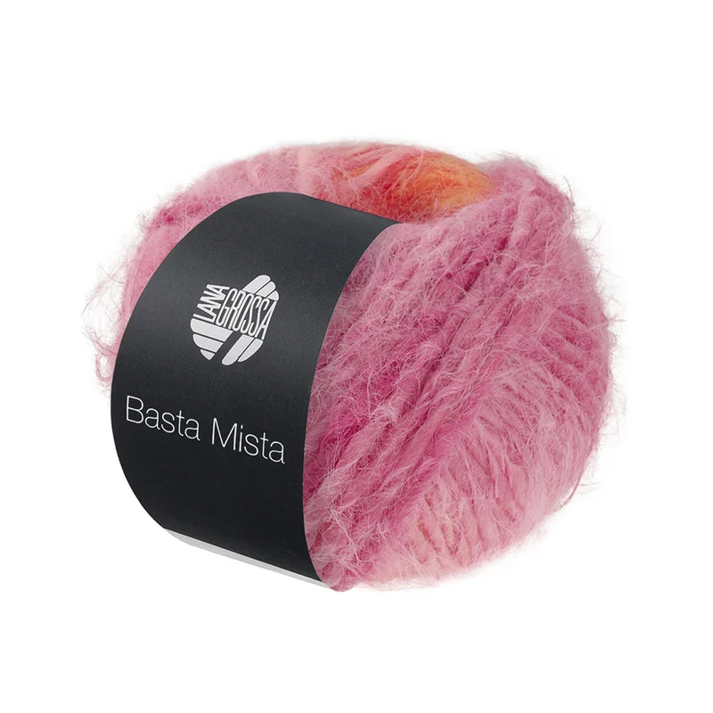 Lana Grossa Basta Mista 111 Perzik/Apricot/Oranje/Roze/Pink/Fuchsia