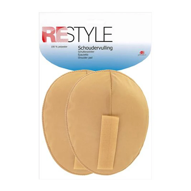 Restyle Schoudervulling Raglan met Klittenband 15mm Dik 886 Huidskleur