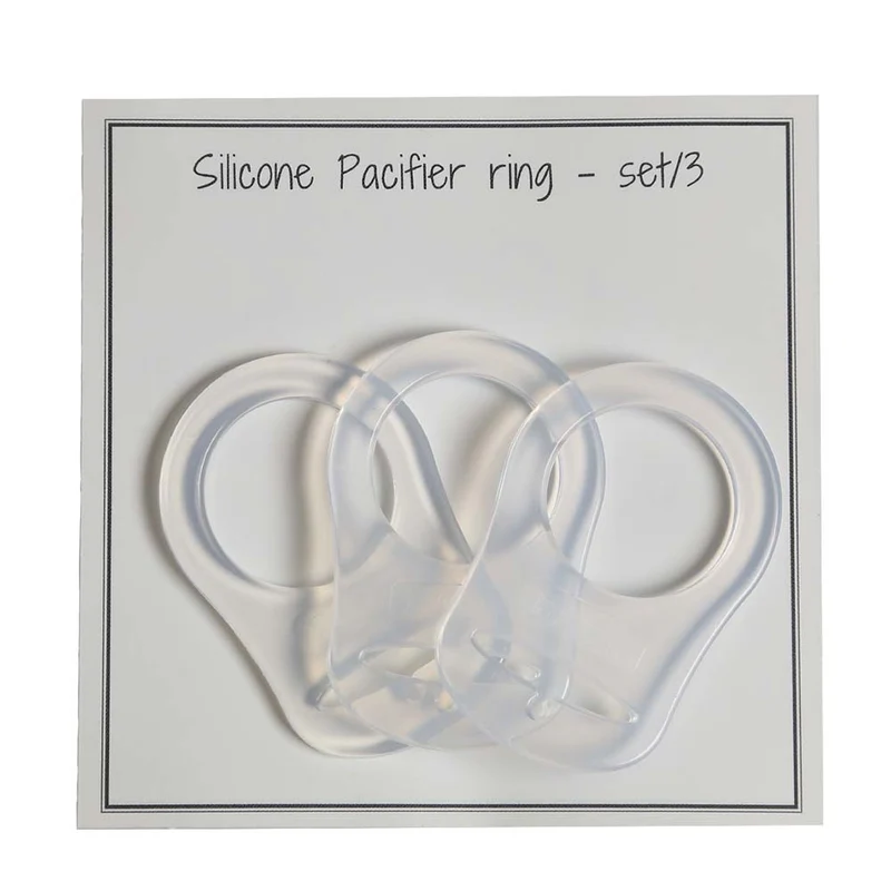 Go Handmade Siliconen Fopspeen Ringen 14 Transparant