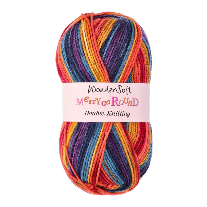 Stylecraft Wondersoft Merry Go Round DK 3153 Dark Rainbow