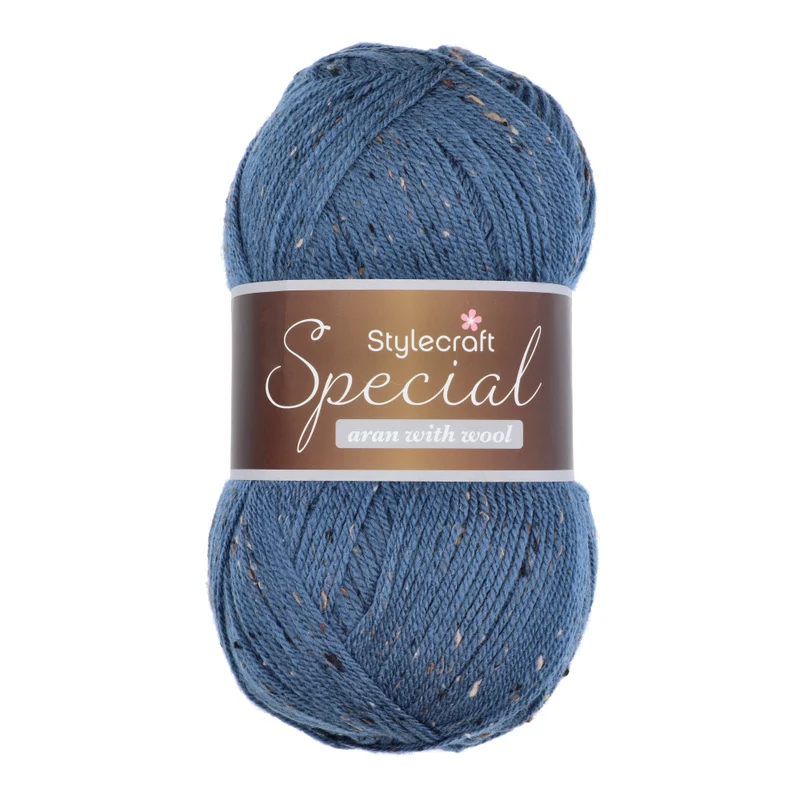 Stylecraft Special Aran with Wool - Nepp shades 5513 Dutch Blue Nepp