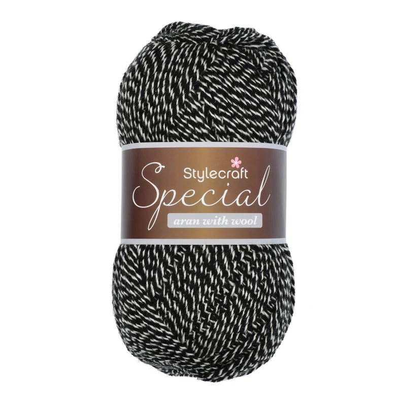 Stylecraft Special Aran with Wool - Marl shades 5512 Magpie Marl