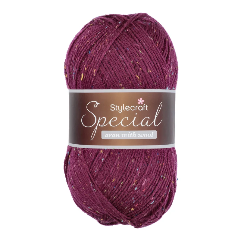 Stylecraft Special Aran with Wool - Nepp shades 5515 Claret Nepp