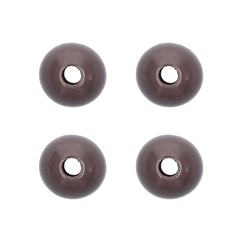 Rico Macramé Houten Kralen 35mm Grey - 4 stuks