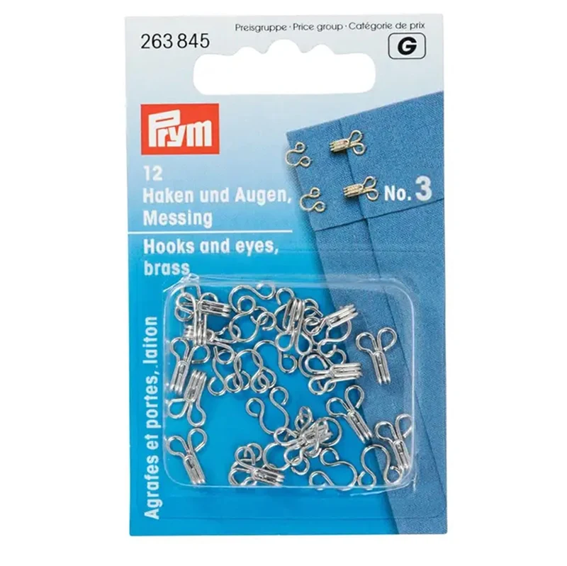 Prym Haken en Ogen No. 3 Zilver