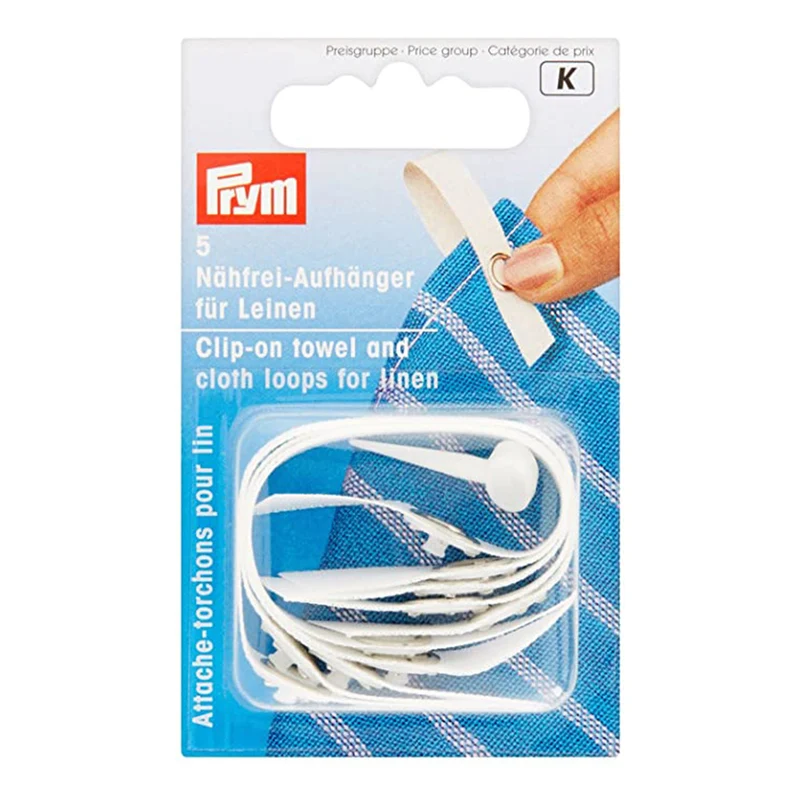 Prym Handdoeklusjes voor Handdoeken met Drukknoop voor Katoen