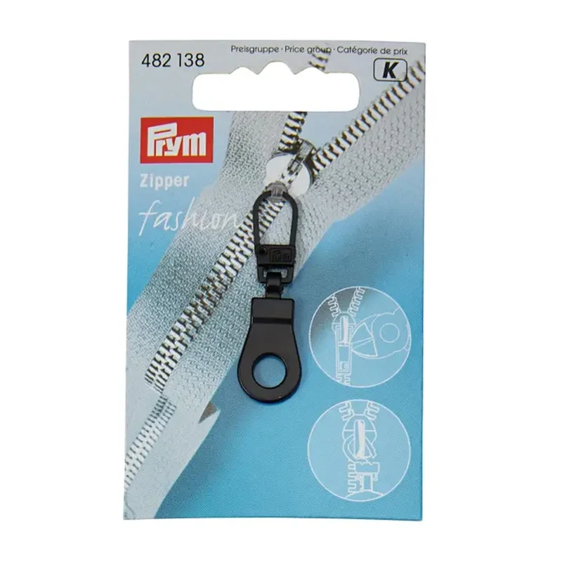 Prym Fashion-Zipper Ring 02 Zwart