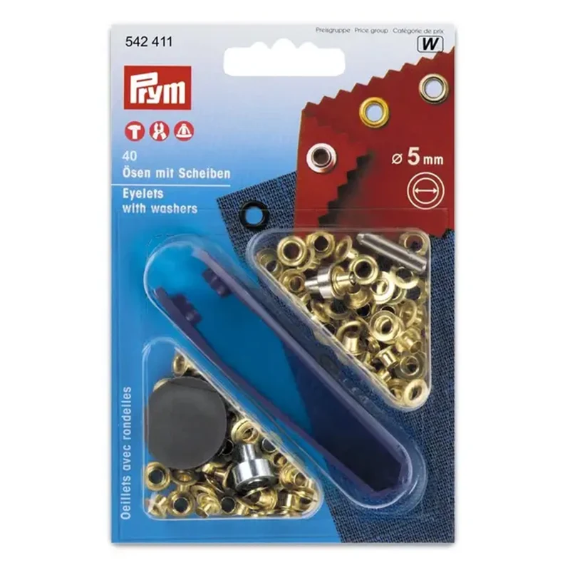 Prym Ringen met Schijven Goud 5 mm