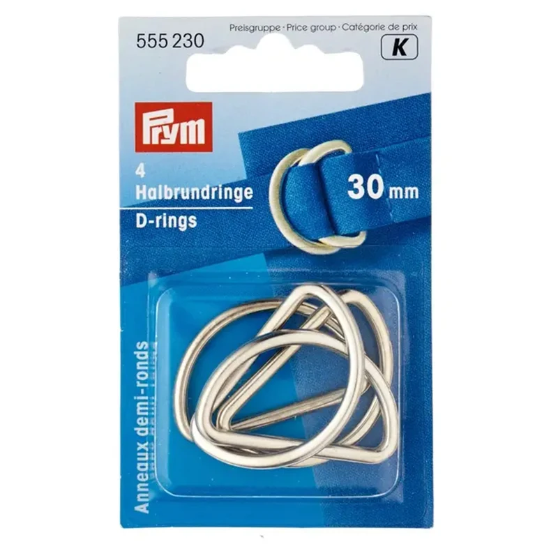 Prym D-Ringen Zilver Mat 30mm