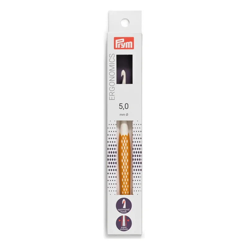 Prym Wolhaaknaald Ergonomisch 16 cm 5,0 mm Honing