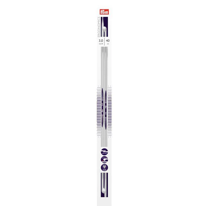 Prym Breinaalden met Knop Ergonomics 40 cm 3,00 mm
