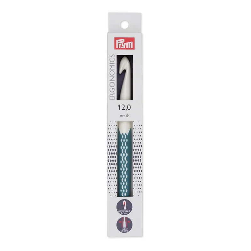 Prym Wolhaaknaald Ergonomisch 18 cm 12,00 mm Petrol