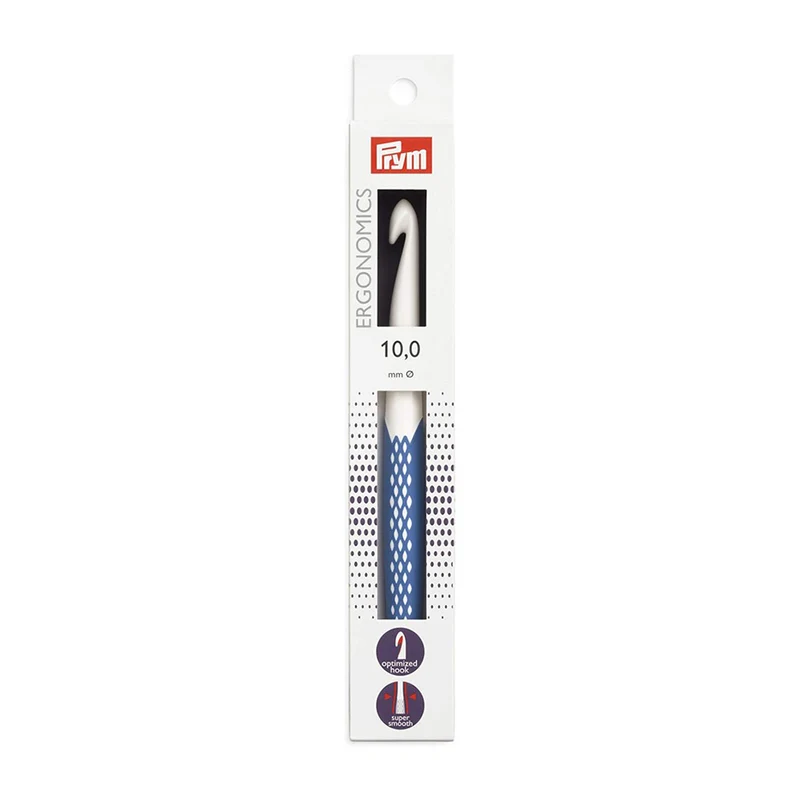 Prym Wolhaaknaald Ergonomisch 18 cm 10,00 mm Koningsblauw