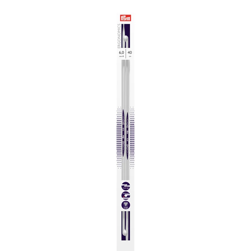 Prym Breinaalden met Knop Ergonomics 40 cm 6,00 mm