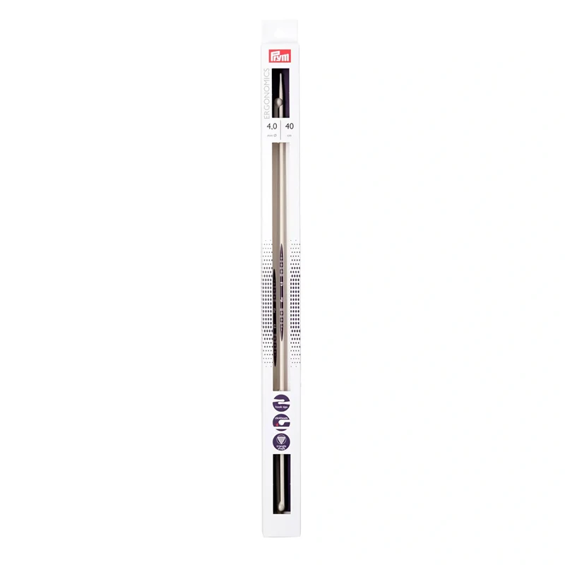 Prym Breinaalden met Knop Ergonomics 40 cm 4,00 mm
