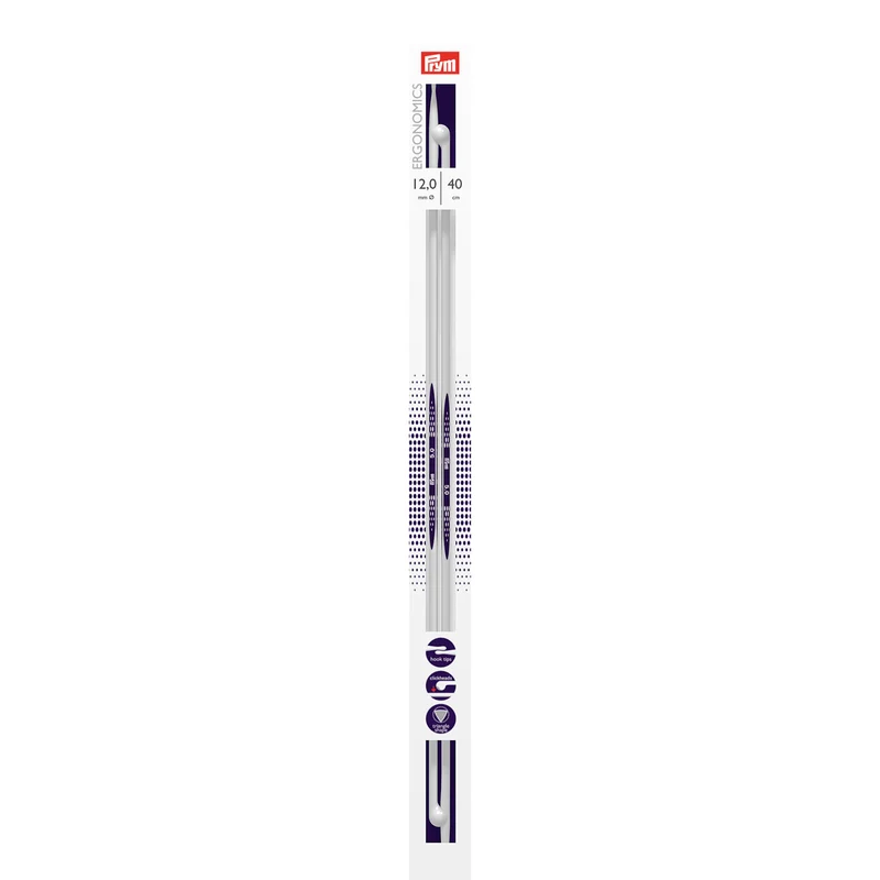 Prym Breinaalden met Knop Ergonomics 40 cm 12,00 mm