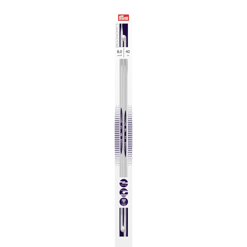 Prym Breinaalden met Knop Ergonomics 40 cm 8,00 mm
