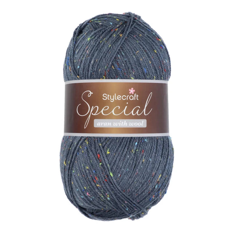 Stylecraft Special Aran with Wool - Nepp shades 3988 Steely Blue Nepp