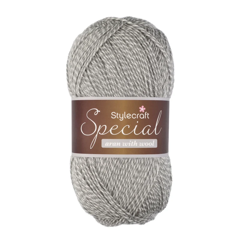 Stylecraft Special Aran with Wool - Marl shades 7043 Grey Marl