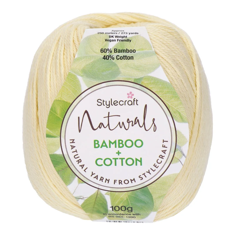 Stylecraft Naturals - Bamboo + Cotton DK 7129 Buttermilk