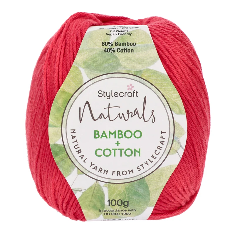 Stylecraft Naturals - Bamboo + Cotton DK 7136 Rouge