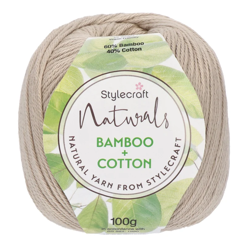 Stylecraft Naturals - Bamboo + Cotton DK 7146 Natural