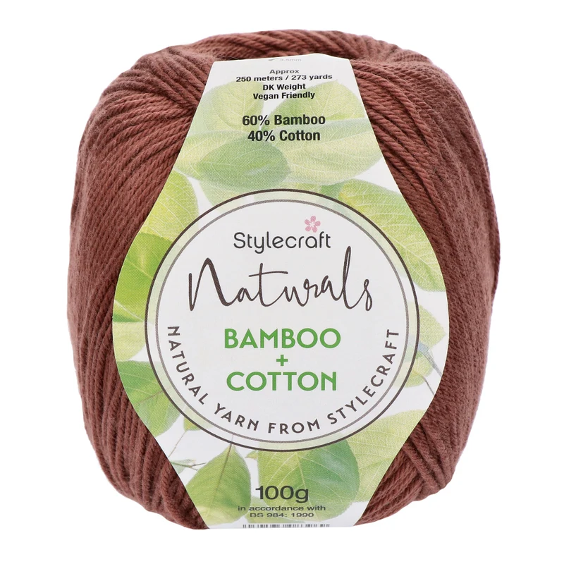 Stylecraft Naturals - Bamboo + Cotton DK 7161 Umber