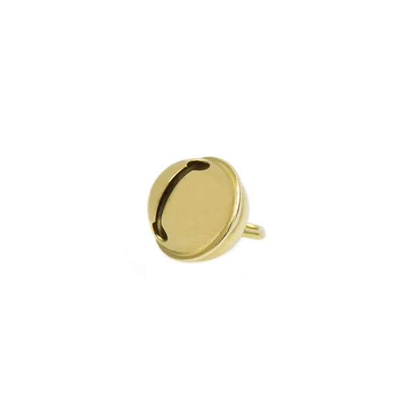 Kattenbel 15 mm goud