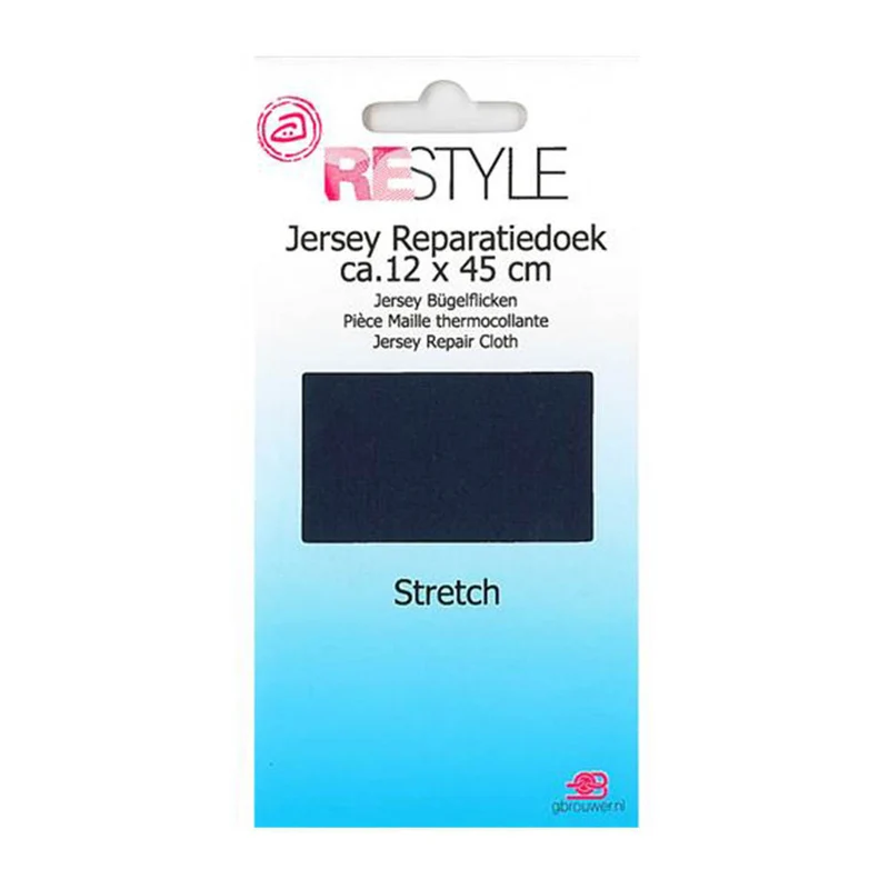 Restyle Jersey Reparatiedoek 12 cm x 45 cm 210 Marine