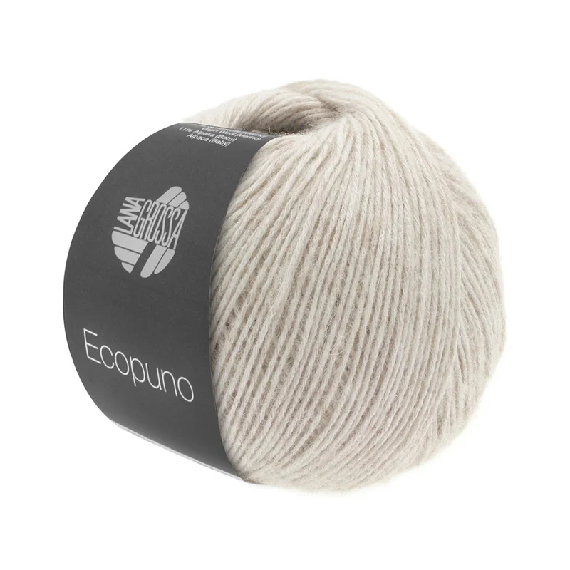 Lana Grossa Ecopuno 018 Lichtgrijs