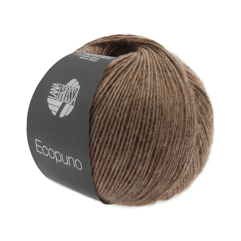 Lana Grossa Ecopuno 017 Donkerbruin