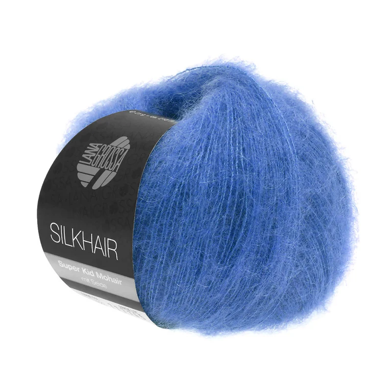 Lana Grossa Silkhair 133 Gentian Blauw