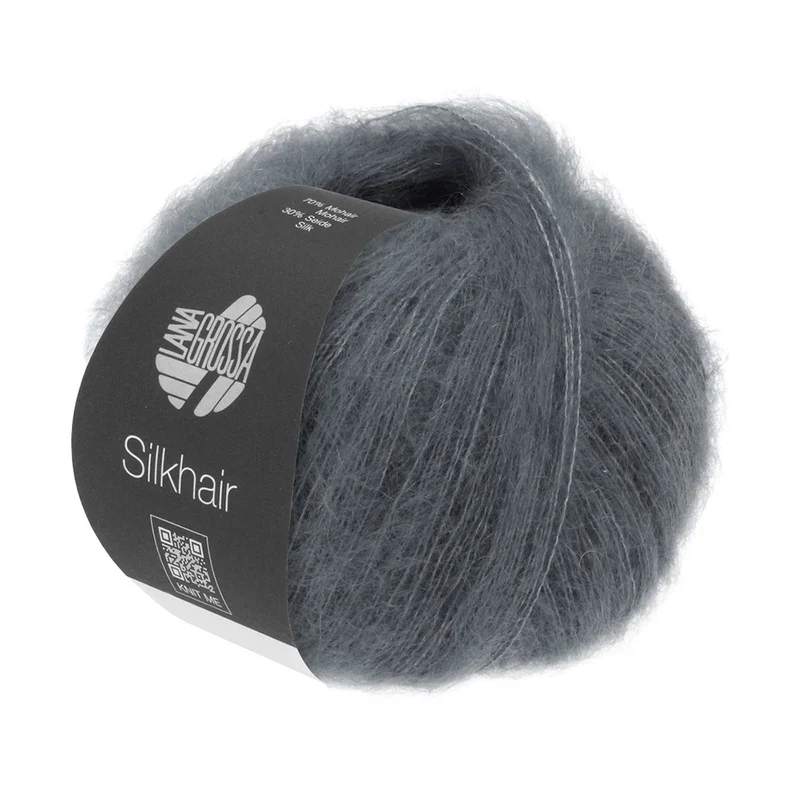 Lana Grossa Silkhair 012 Donkergrijs