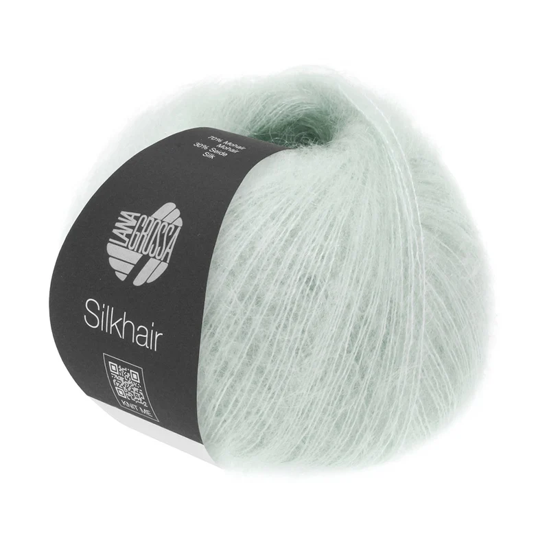 Lana Grossa Silkhair 041 Zilver Grijs